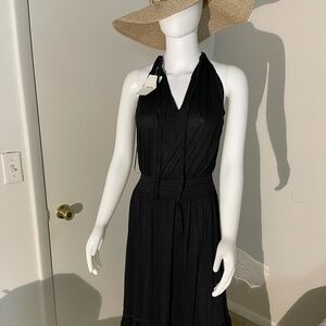 Theory black halter dress. Size S